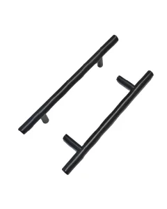 Black 96 millimeter cabinet handle