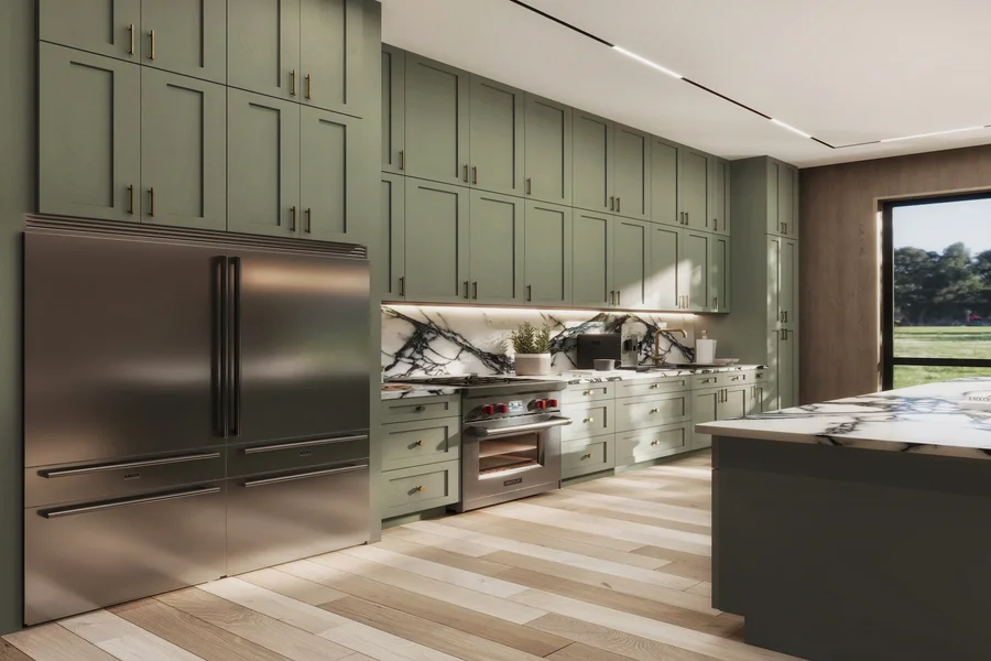 Sage Breeze framed cabinet door style